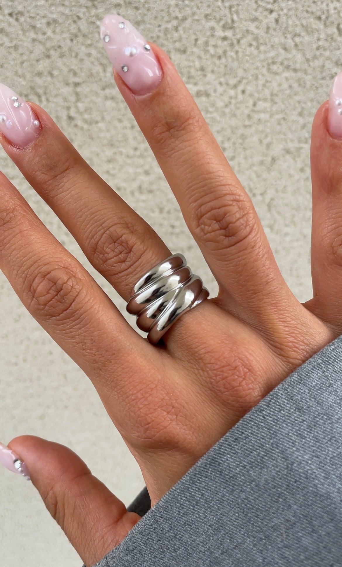 Bold Static Laced Ring