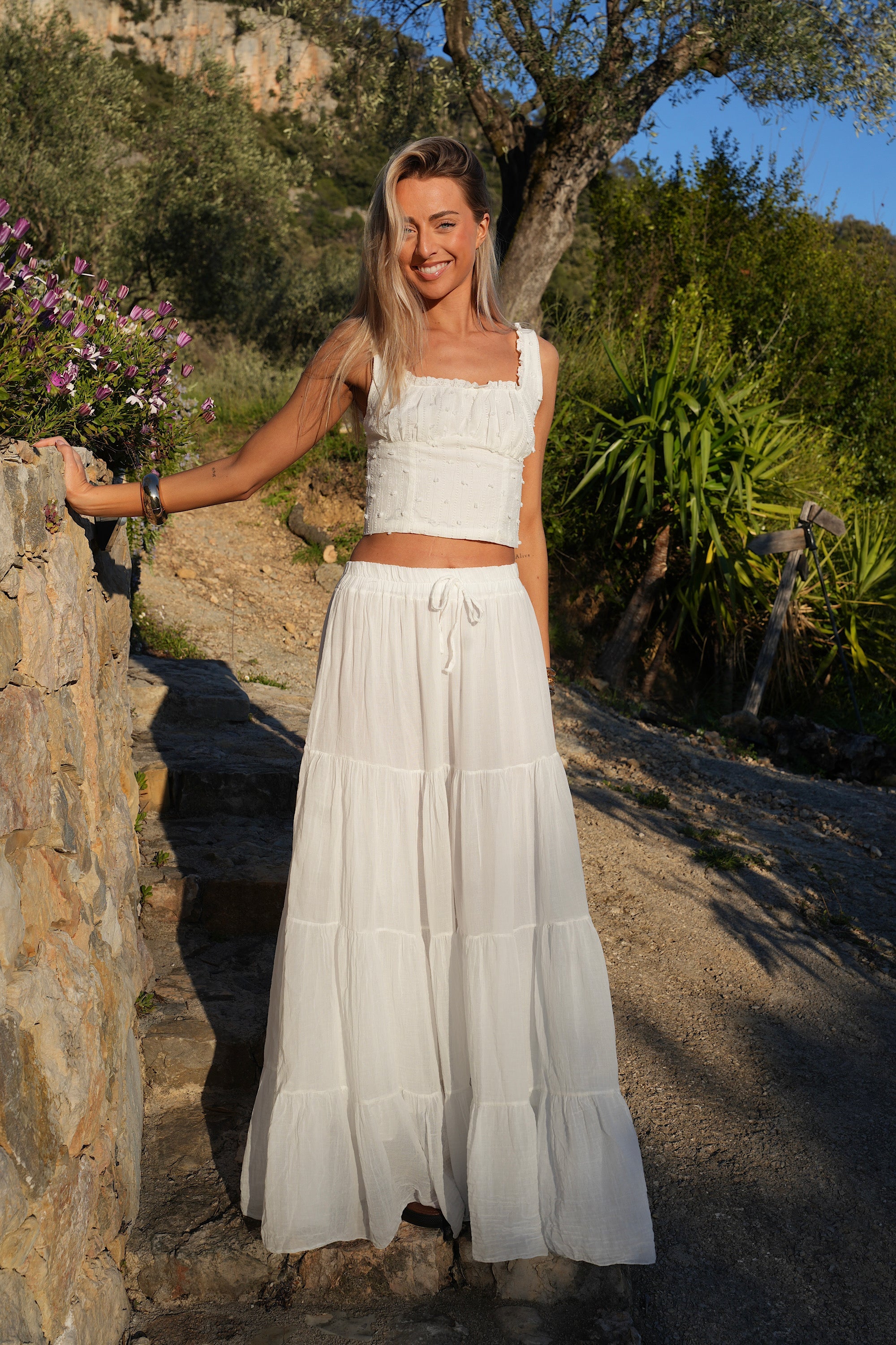 Jupe Longue Chloé - Blanche