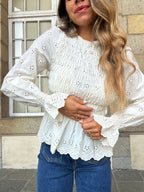 Charlize smocked blouse