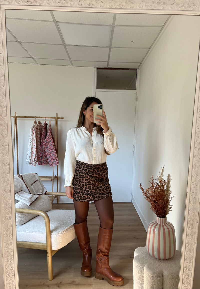 Jupe Short Léopard Camille