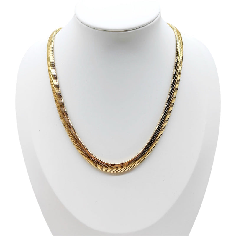 Big Serpentine Necklace - Gold Or Silver