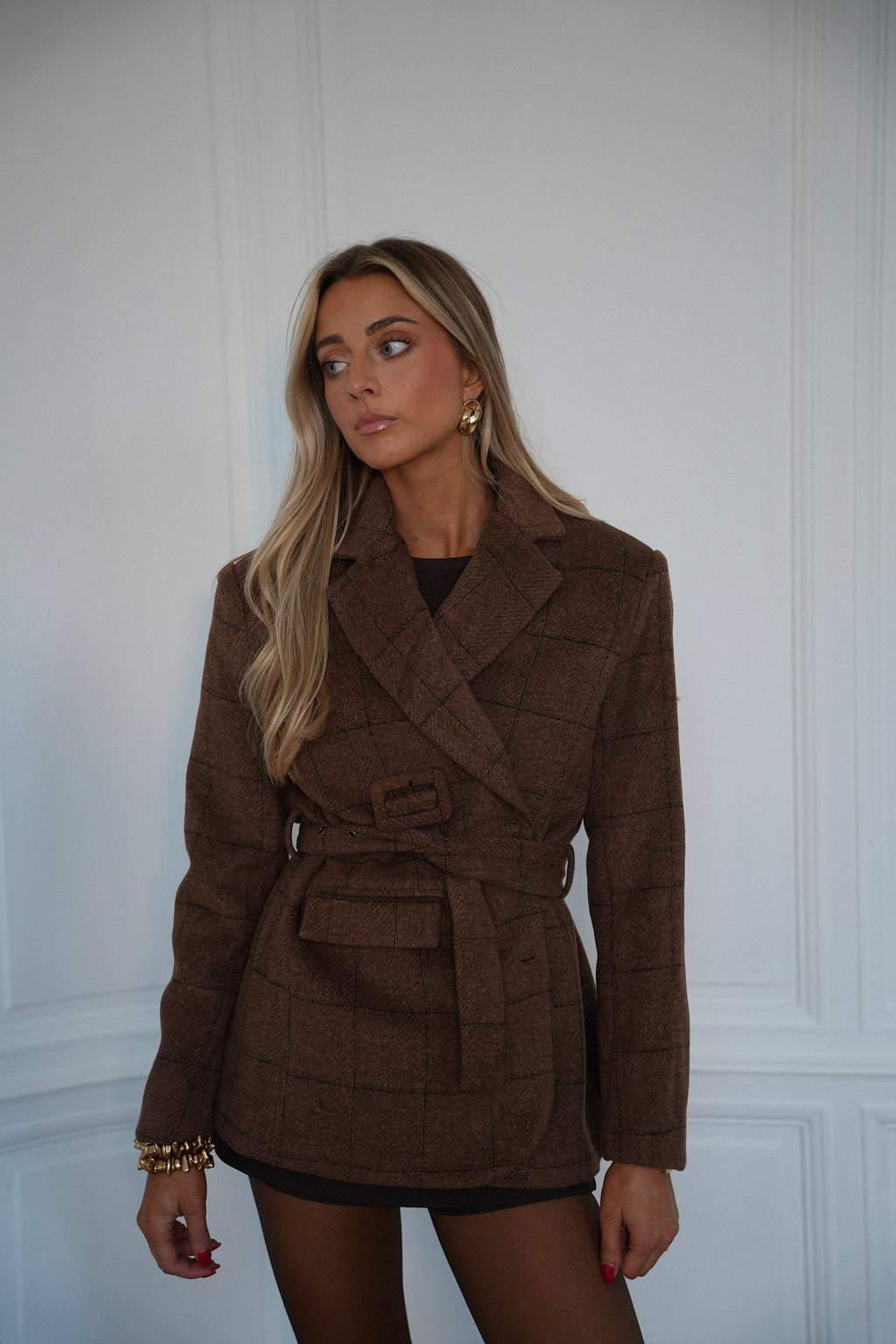 Olivia Brown - Wool Blazer Jacket