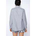 Dean Shirt - Navy/White Stripes