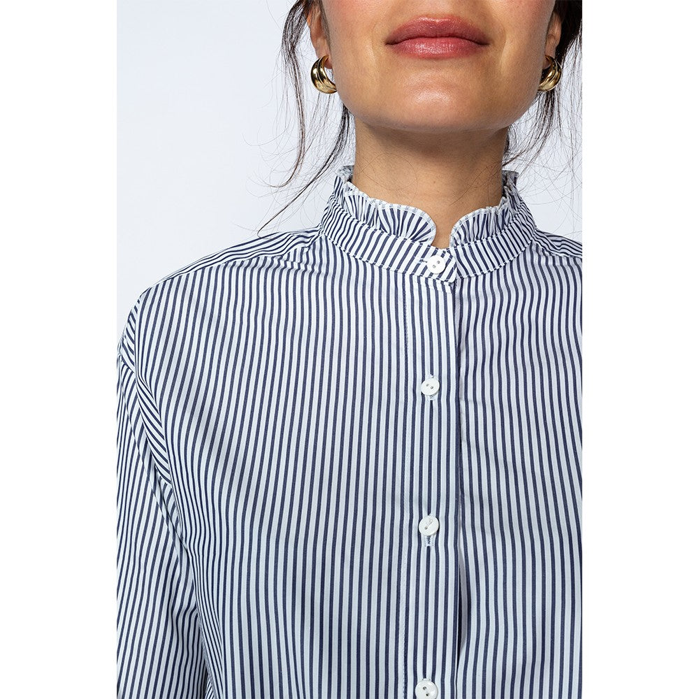Dean Shirt - Navy/White Stripes