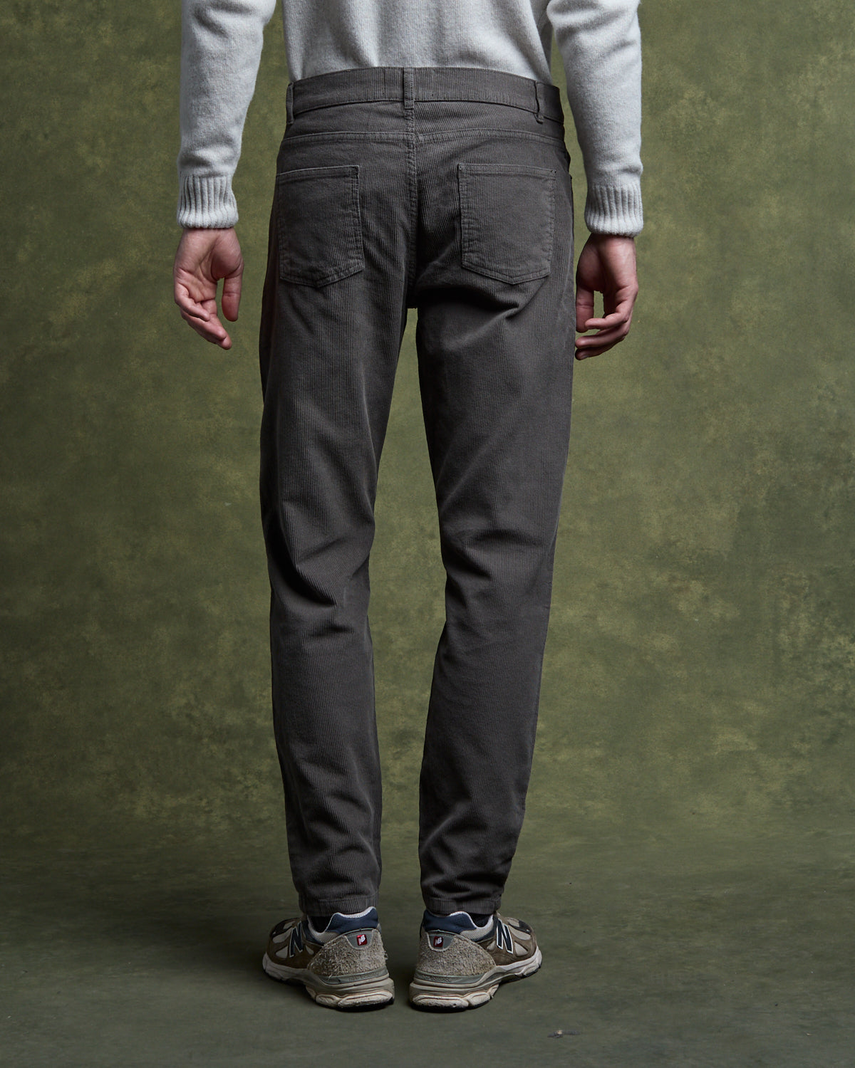 Pantalon Cinq Poches Dean Velours - Galet