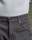 Pantalon Cinq Poches Dean Velours - Galet