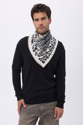 Kleine Bandana Dea - Wit Zwart - Heren