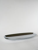 Plat Allongé En Inox - Made In Italy - Design - 1970