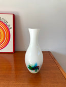 Vase En Opaline Coloré Style Murano - Années 60