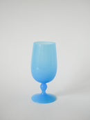 Vase En Opaline Bleu Ciel - 1960