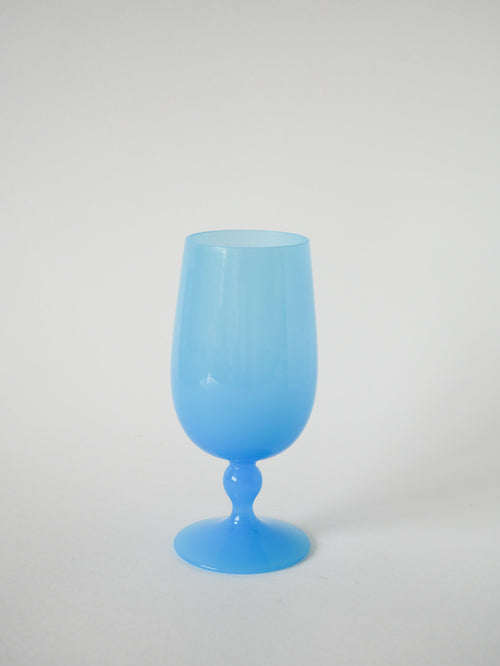 Vase En Opaline Bleu Ciel - 1960