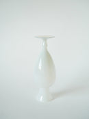 Vase En Opaline Blanc - Design - 1960 - 21 X 7 Cm