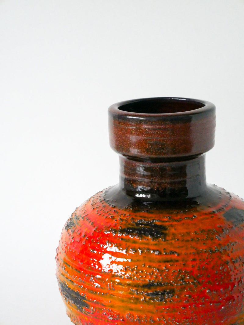 Grand Vase En Céramique - Fat Lava - Made In Germany - 1970