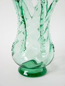 Grand Vase En Verre Soufflé À La Bouche - Vert - 1920