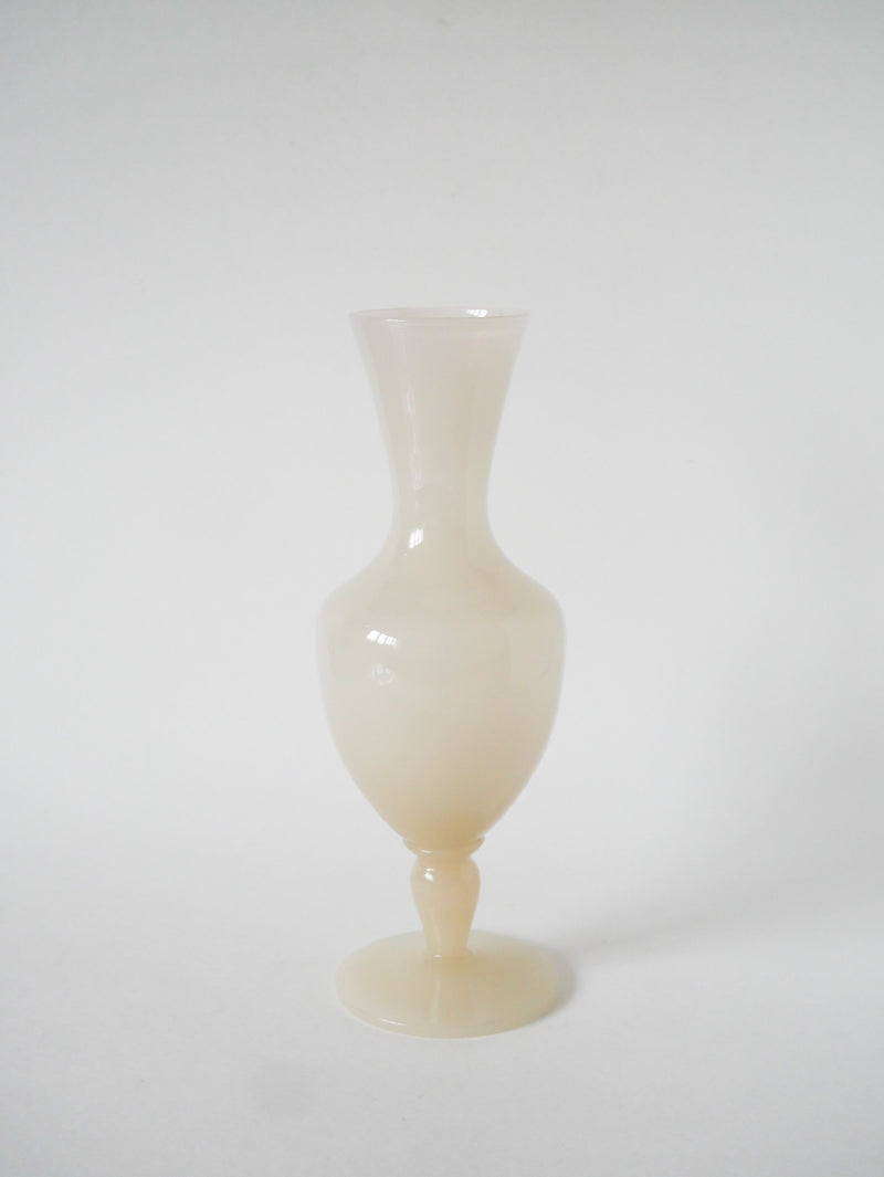 Grand Vase En Opaline - Rose Pâle - 1960