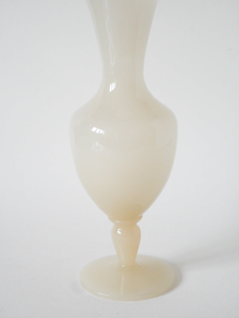 Grand Vase En Opaline - Rose Pâle - 1960