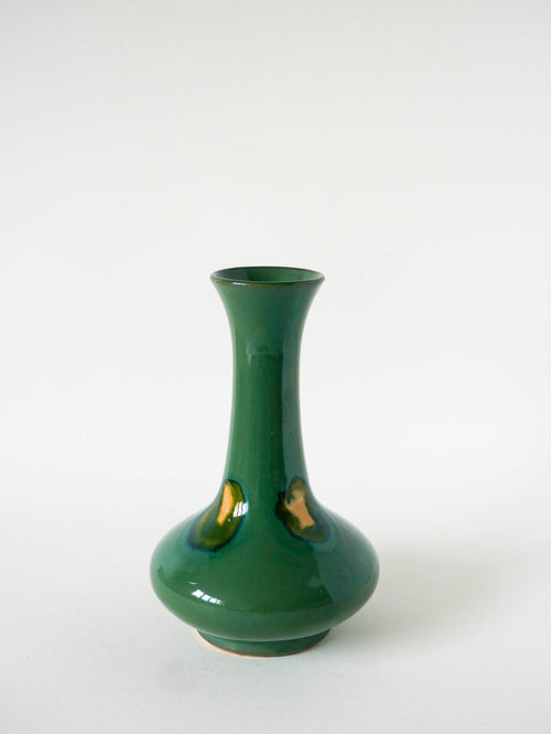 Vase En Céramique Vernissé - Vert - 1970