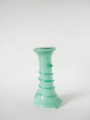 Vase En Opaline Style Murano - Travaillé - Vert D'Eau - 1960