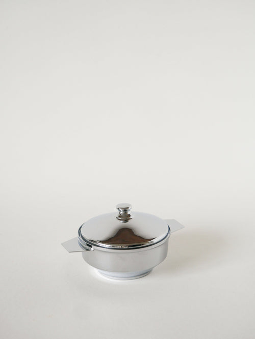Boîte Sucrier En Inox, Art Déco, 1950
