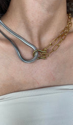 Lock Combined Necklace