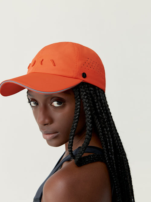 Gorra Deckel - Coral brillante - Mujer