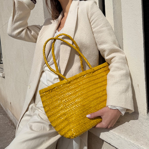 Sac À Main Delhi Medium - Jaune Citron