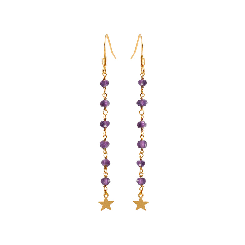 Delhi Amethyst Earrings