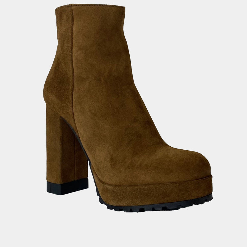 Boots Ann Tuil Delice - Velours Camel