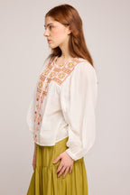 Delizette Blouse - Ecru
