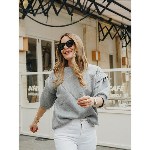 Seven August - Sweat Della - Gris Chiné