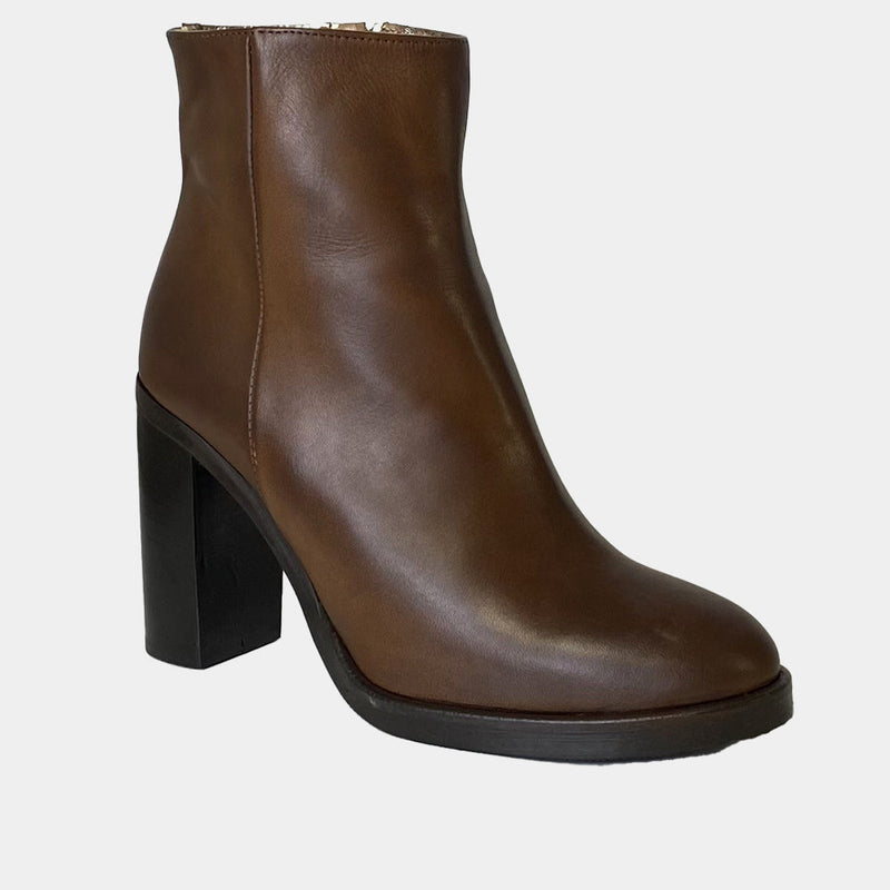 Bottines Ann Tuil Delta - Cuir Camel