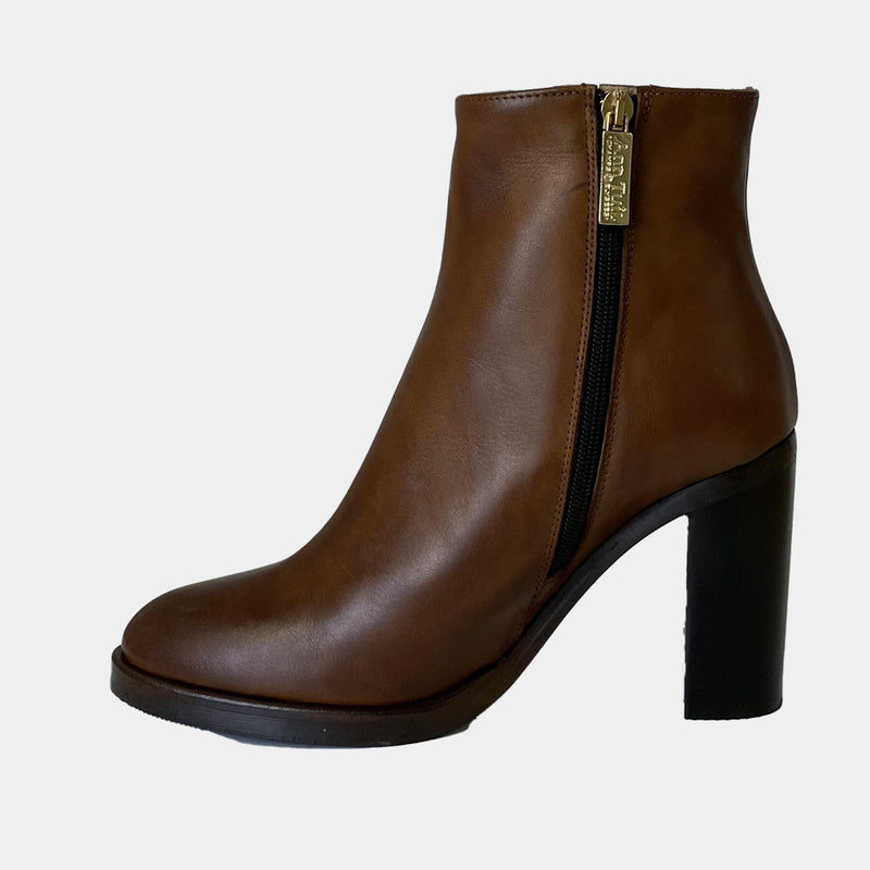 Bottines Ann Tuil Delta - Cuir Camel