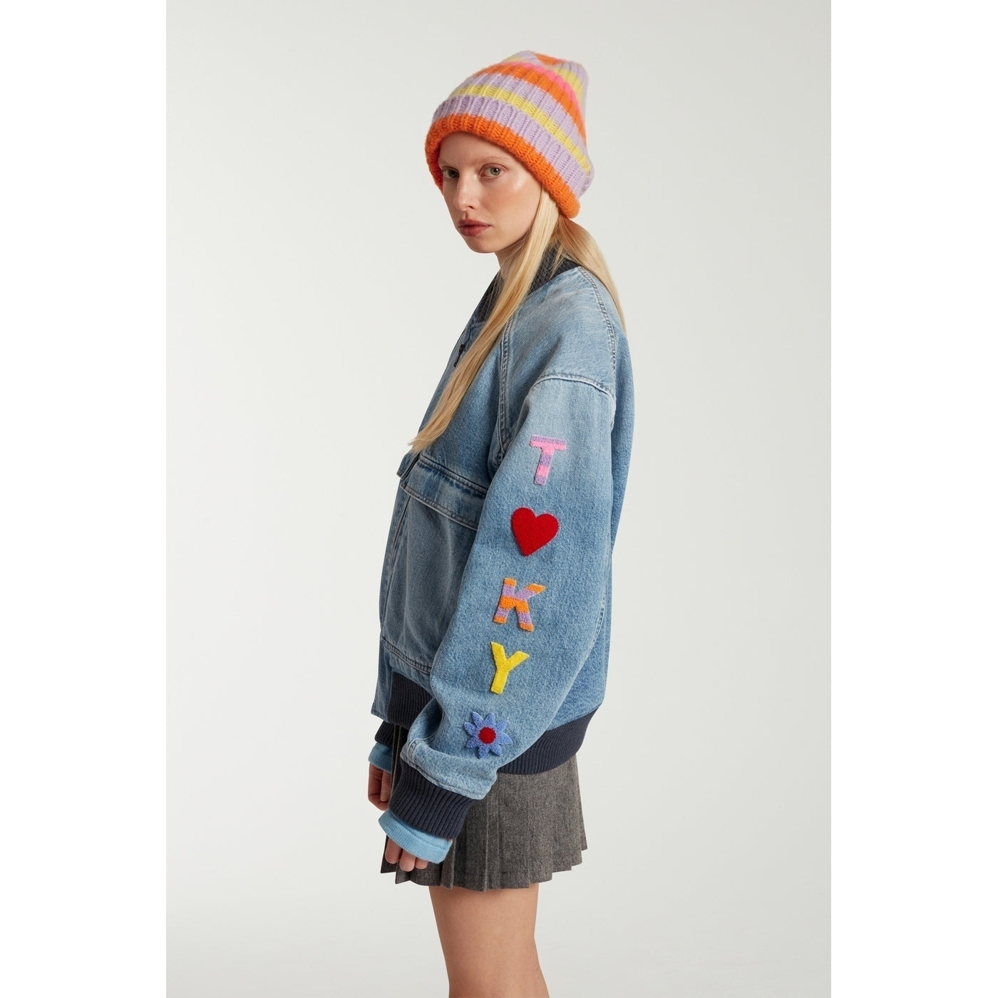 Veste Denim Hello Tokyo Bomber