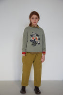 Jersey de lana merino Dena sage - Caramel Selection disponible en amaetc.com, concept store ecológico para niños