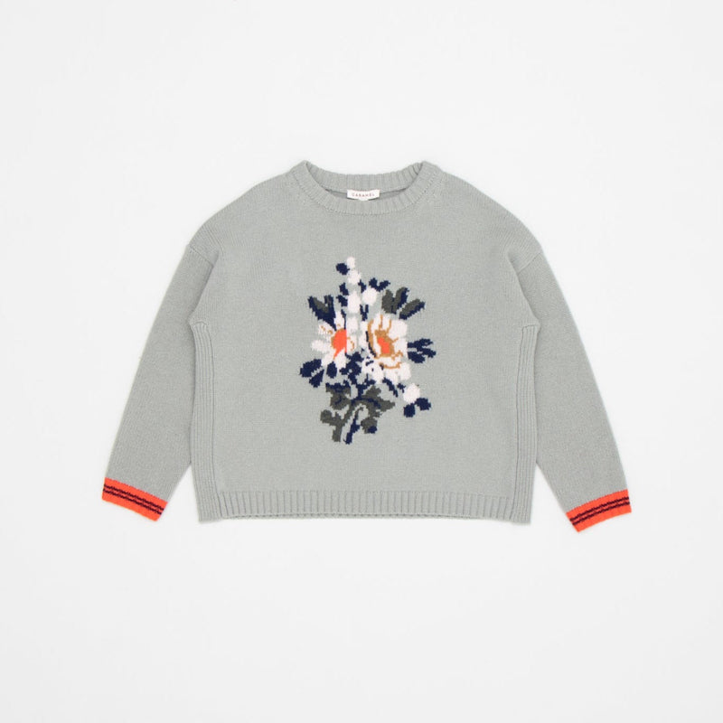 Jersey de lana merino Dena sage - Caramel Selection disponible en amaetc.com, concept store ecológico para niños