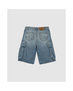 Denim Cargo Shorts - Light Blue - Men