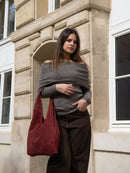 Deni Tote Bag - Burgundy