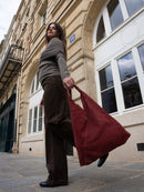 Deni Tote Bag - Burgundy