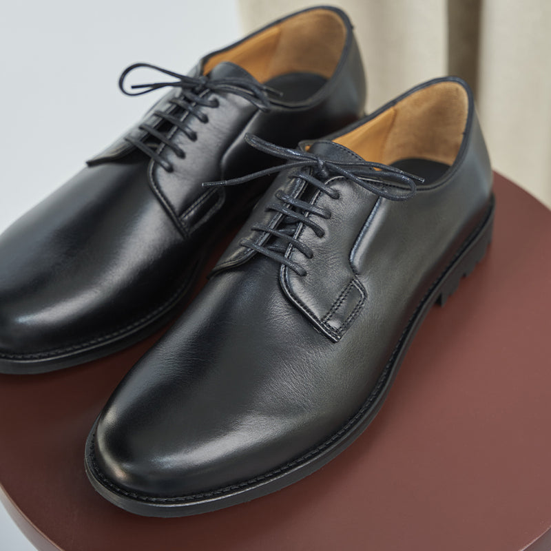 Derbies L'Homme Détendu Cuir Noir