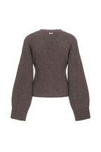 Cardigan in puro cashmere con ricamo - Grigio scuro