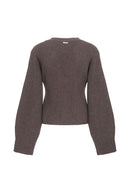 Cardigan En Pur Cachemire Avec Broderie - Gris Foncé