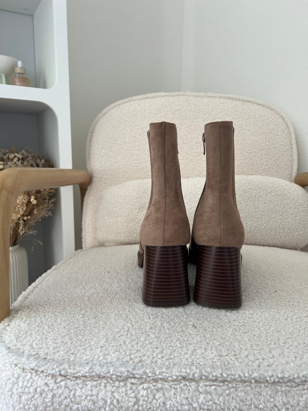 Aurore Taupe Ankle Boots
