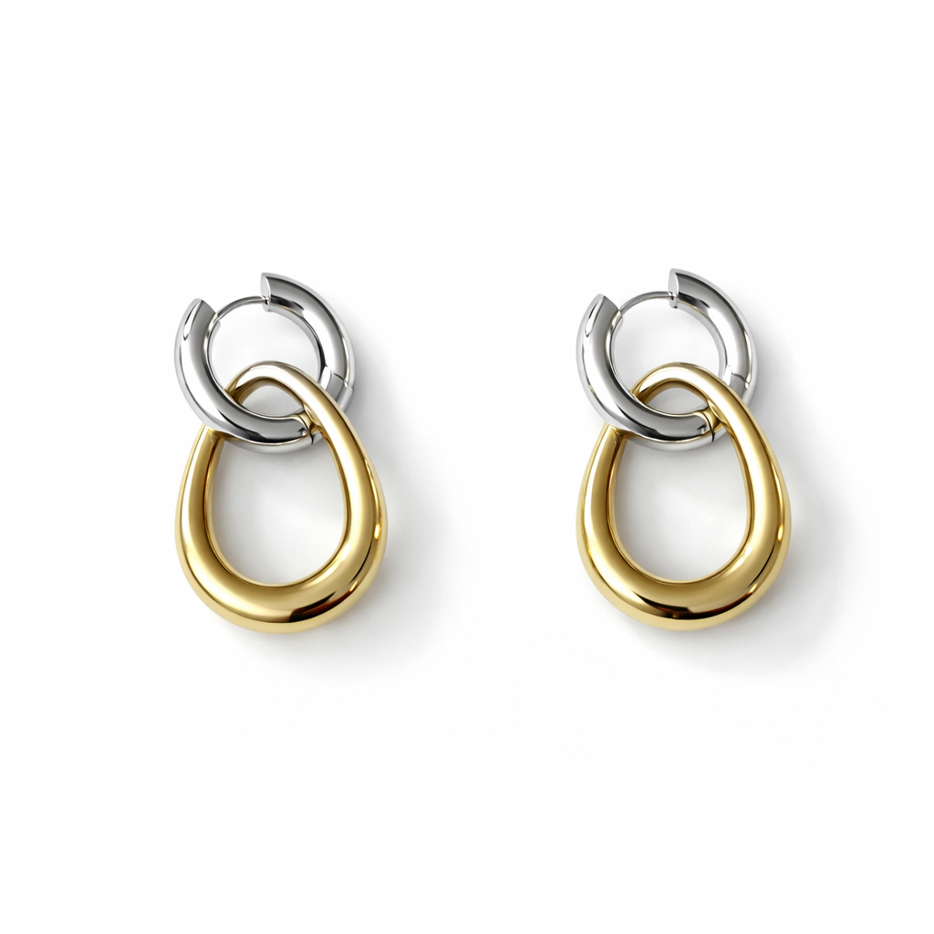 Boucles D'Oreilles Galenia - Doré, Argent Ou Bicolore