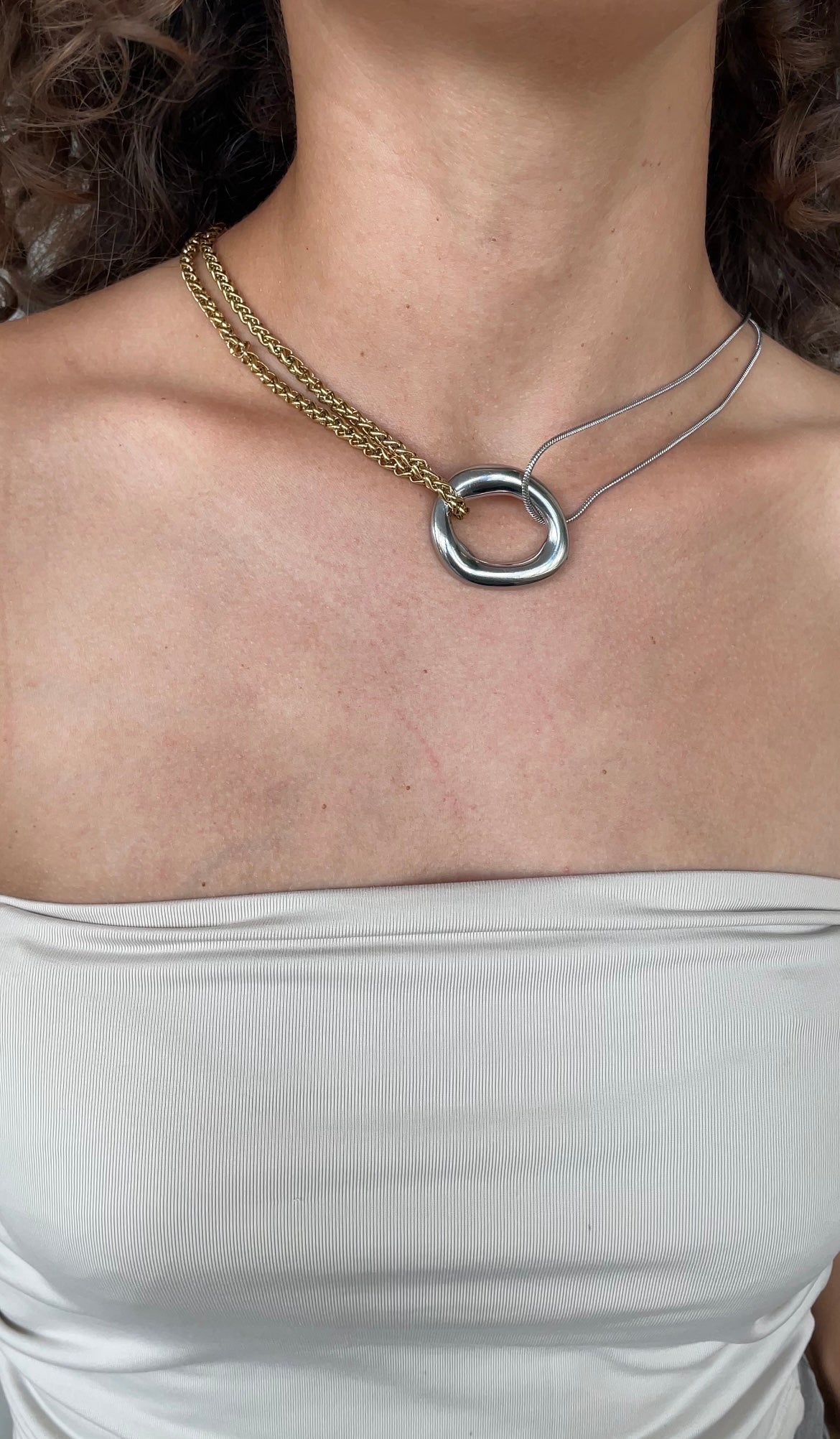 Circular Combined Necklace