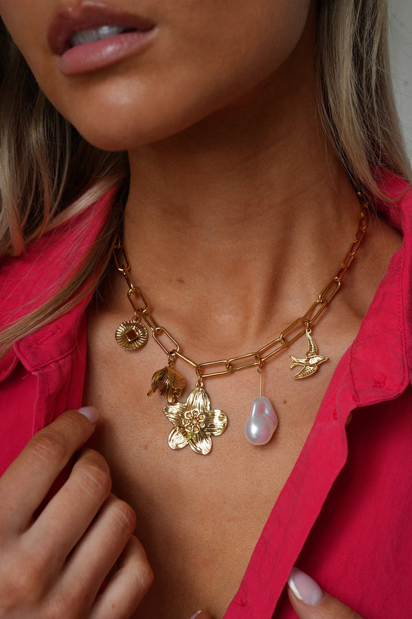 Stalen Ketting - Miryam Goudkleurig