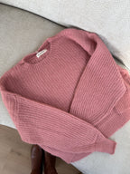 Jade Knitted Sweater Old Pink