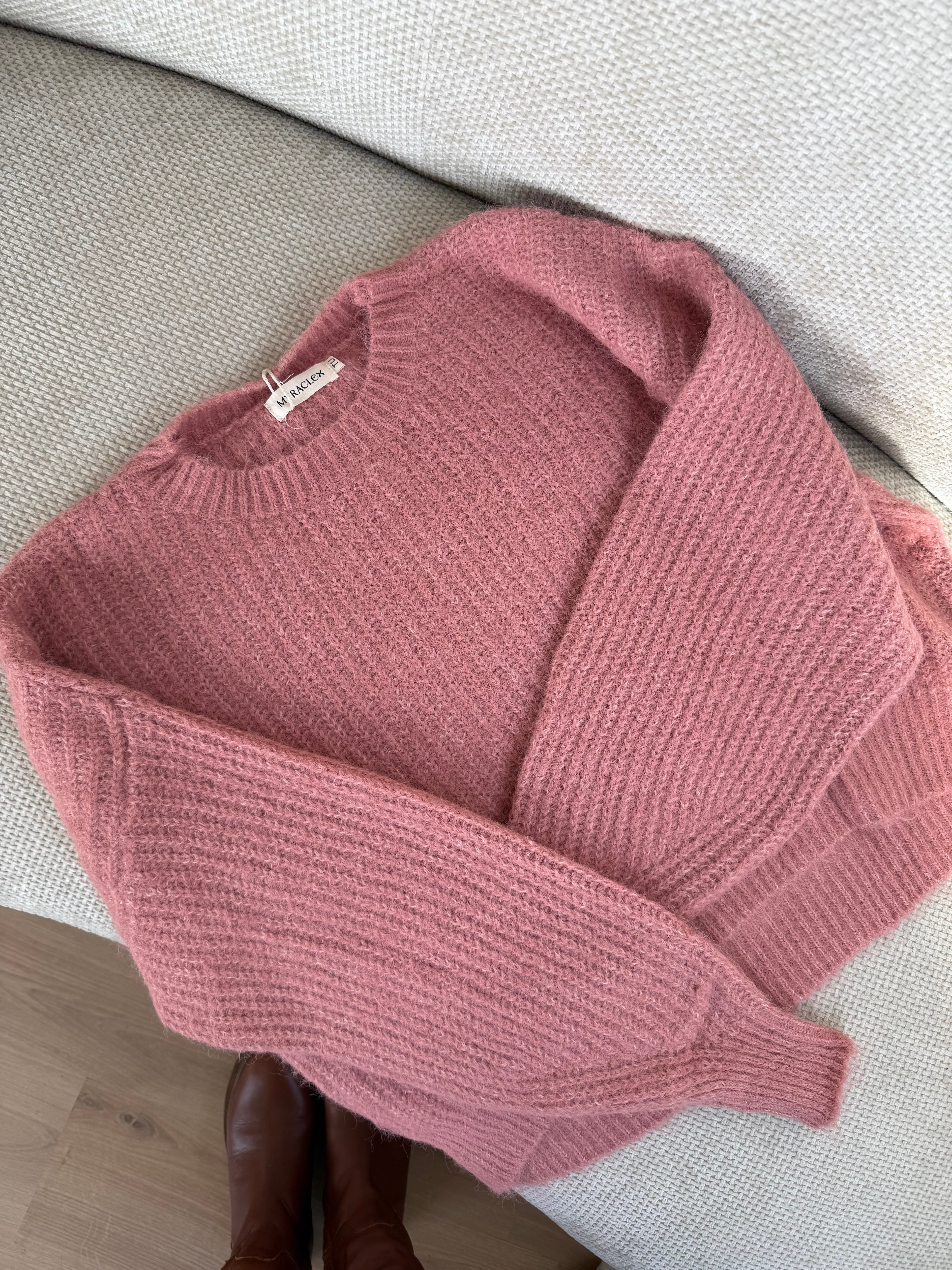 Jade Knitted Sweater Old Pink