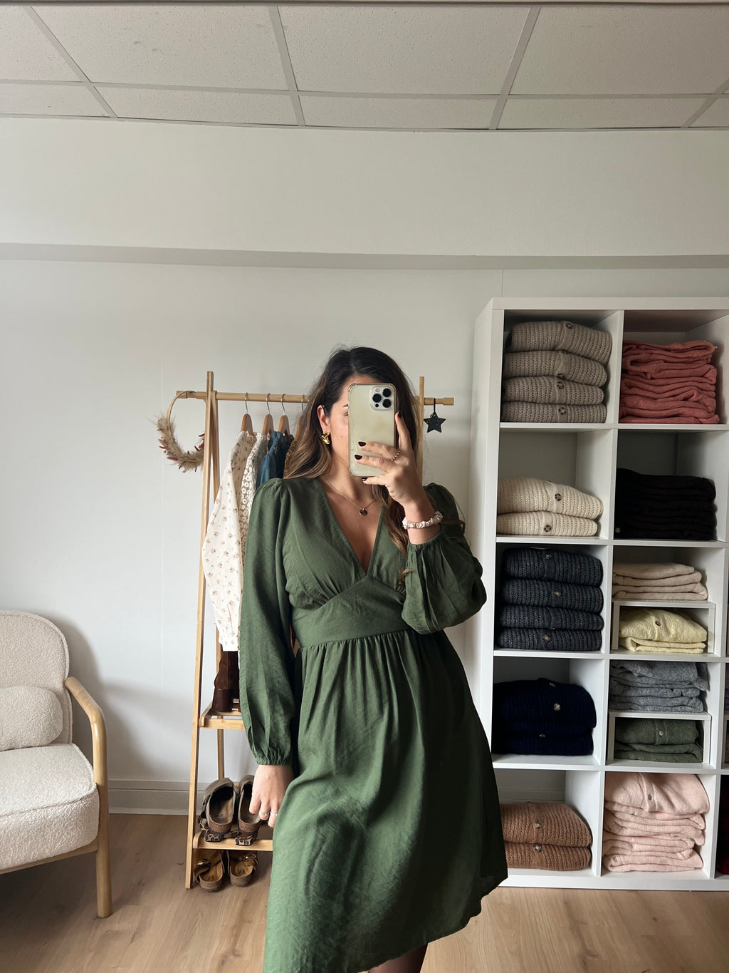 Vestido Elena Caqui