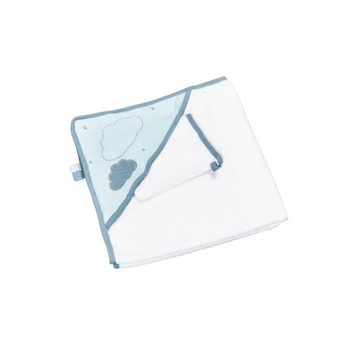 Cape De Bain Et Gant En Coton