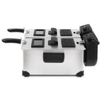 Friteuse Double Bac - Inox/Noir